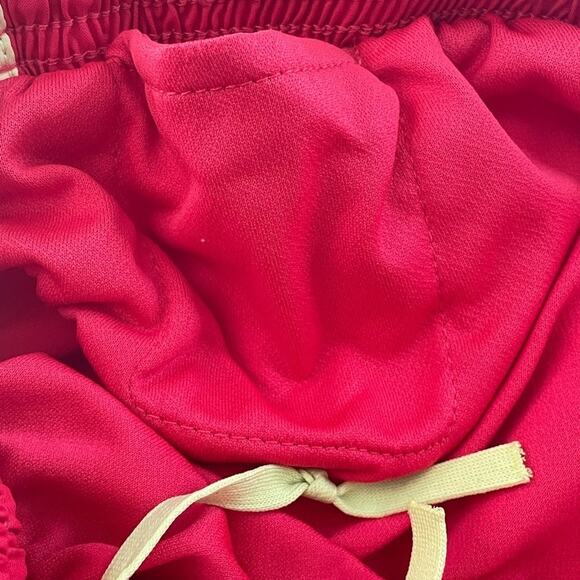 Nike Dri-Fit Running Shorts Neon Pink White Black Chevron Sides Size XS - Picture 8 of 9